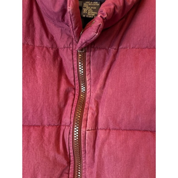 Vintage Gant‎ Feather Down Chunky Maroon Mens Vest Size L - Picture 9 of 9